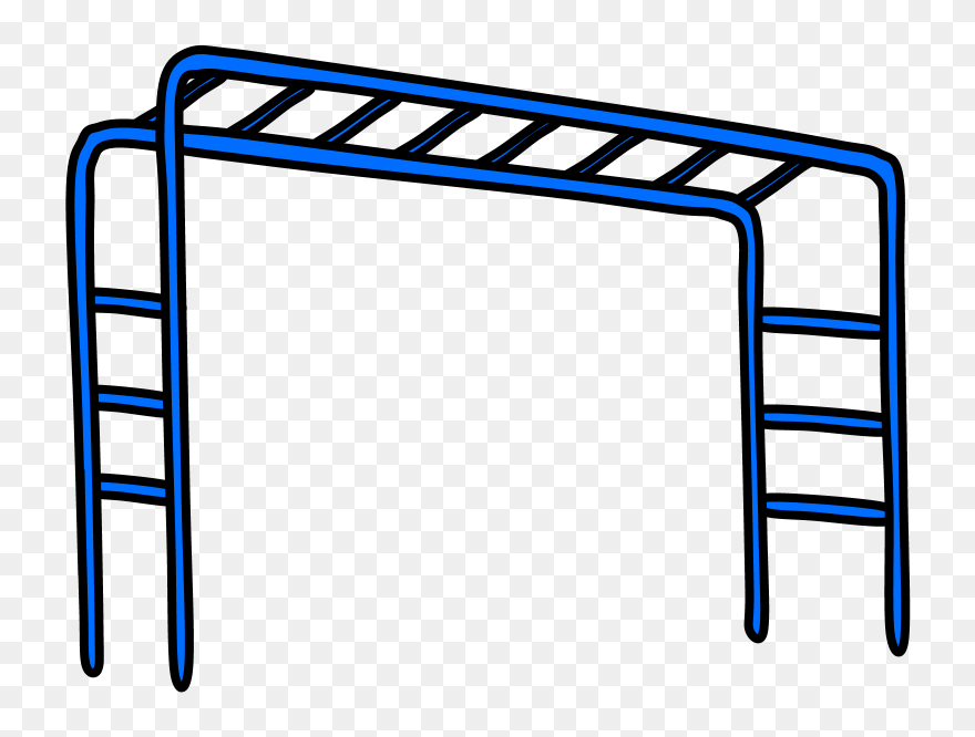Monkey Bars, Blue - Monkey Bars Clipart - Png Download