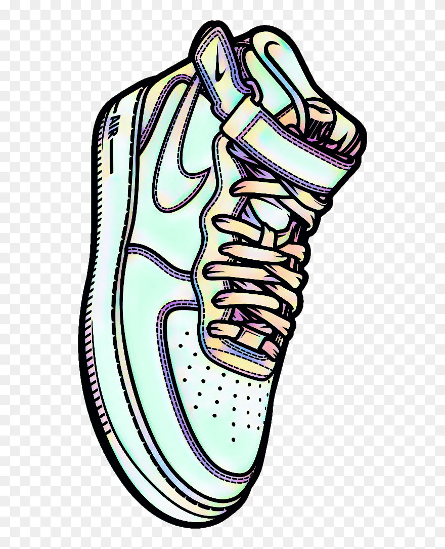 #sneakers #shoes #nike #sneakerslover #nikeairforce1 - エア フォース 1 イラスト Clipart