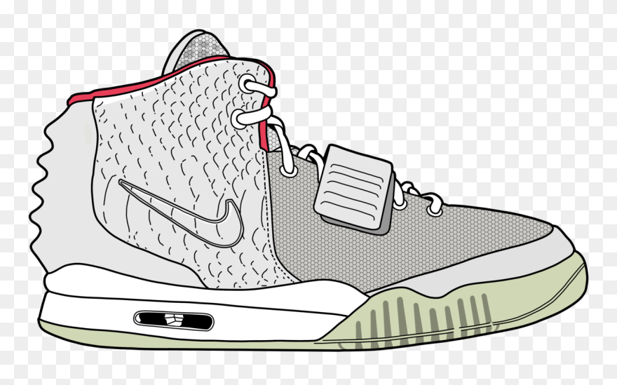 Nike Air Yeezy 2 “platinum” - Yeezy 2 Illustration Clipart