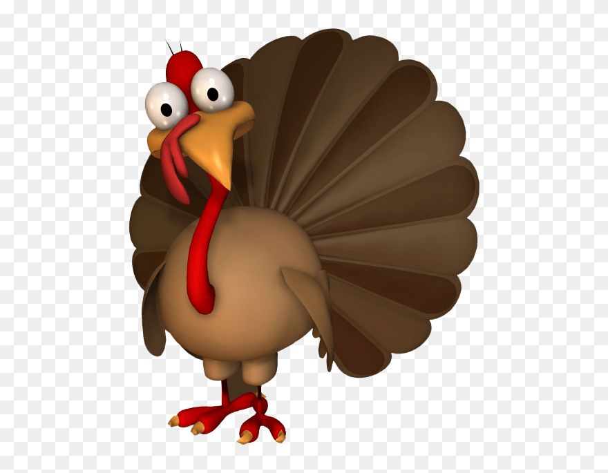 Turkey Clip Art - Cute Thanksgiving Turkey - Png Download