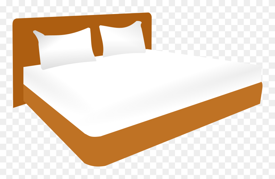 Clipart - Double Bed - Double Bed Clipart - Png Download