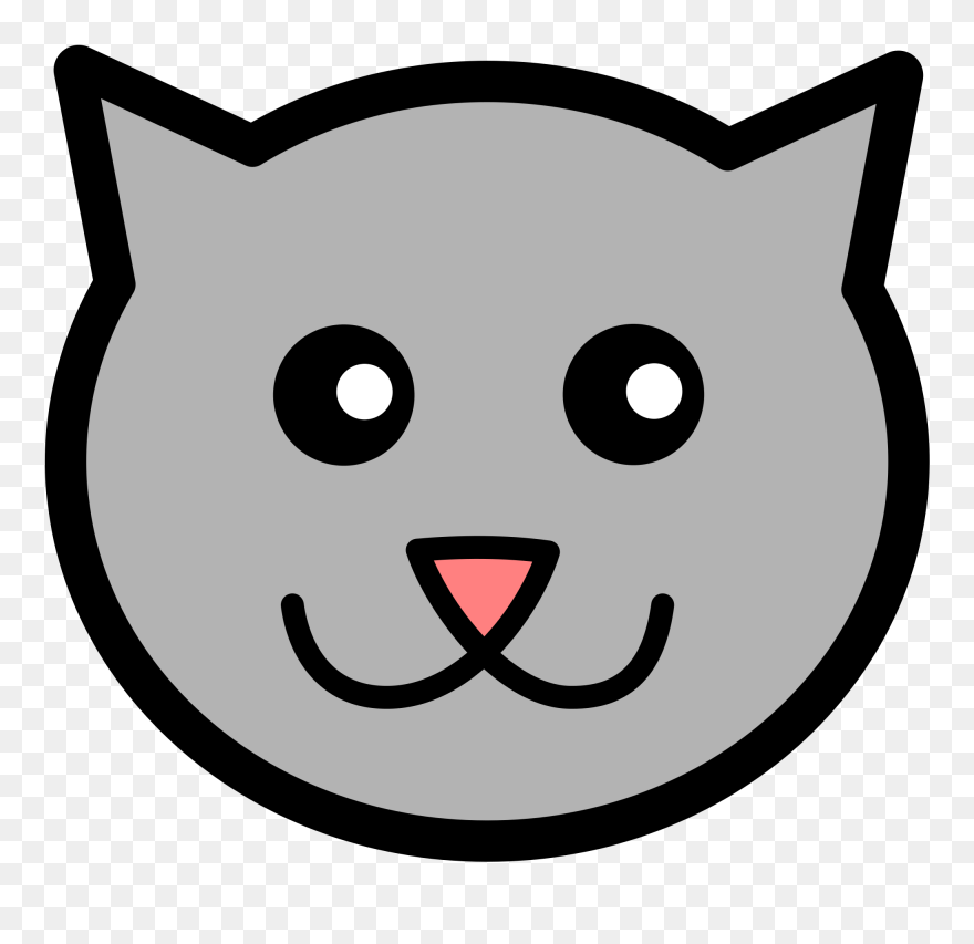 Cartoon Cat Face Clipart