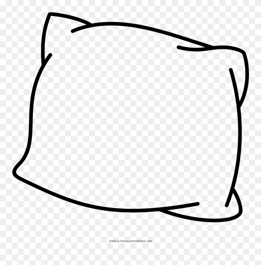 Bed Pillow Coloring Page - Pillow Disegno Clipart