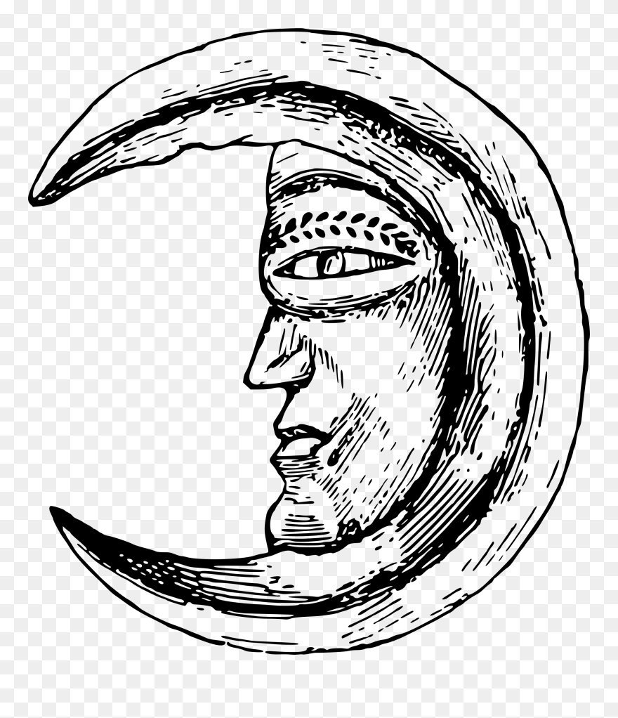 Freeuse Download Clipart Of The Moon - Man In The Moon Png Transparent Png