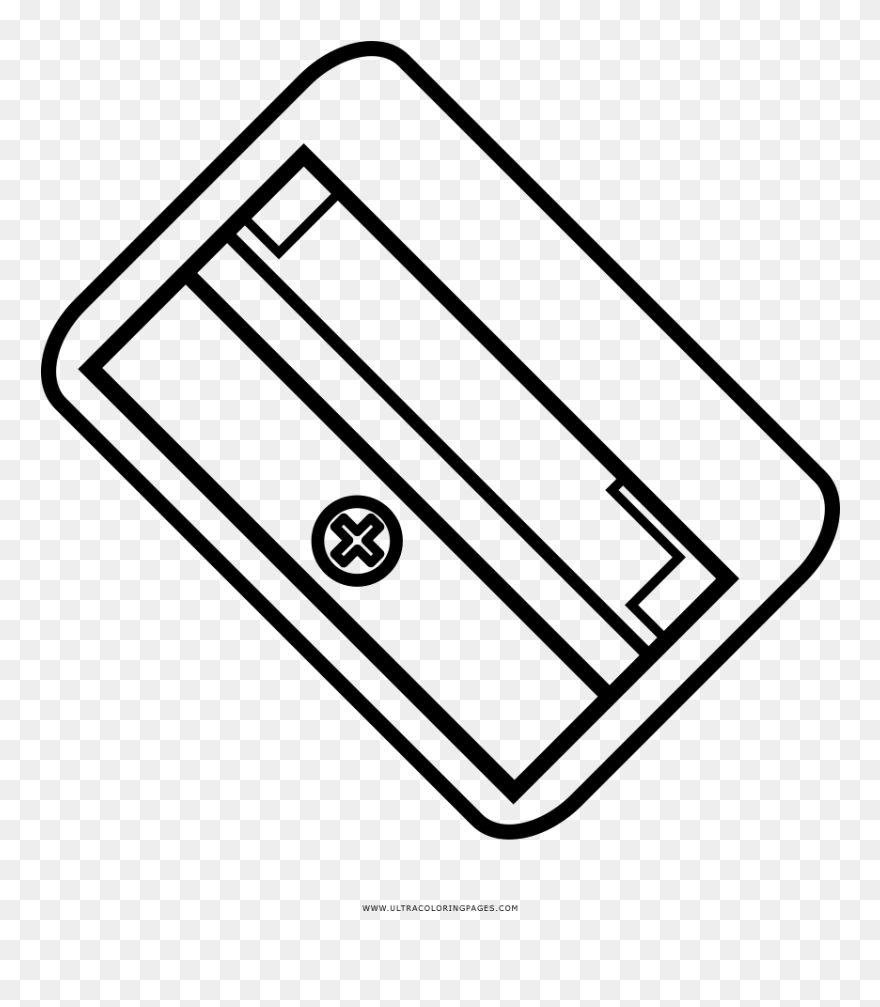Pencil Sharpener Coloring Page - Lack Of Flexibility Icon Png Clipart