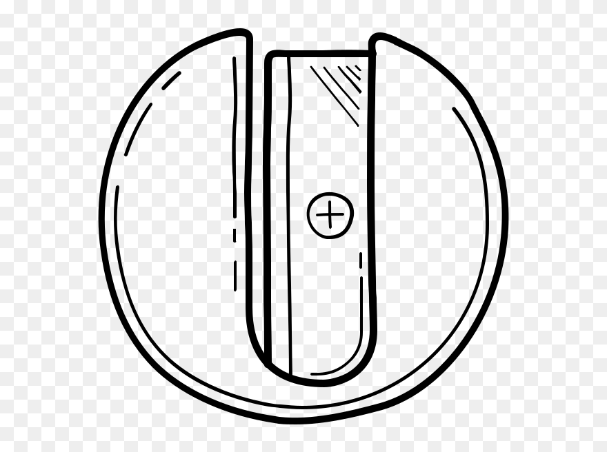 Transparent Sharpener Clipart - Sacapuntas Para Dibujar Facil - Png Download