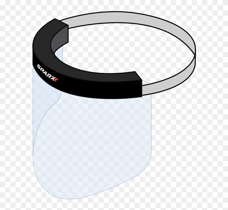 Sparx Protective Face Shield Clipart