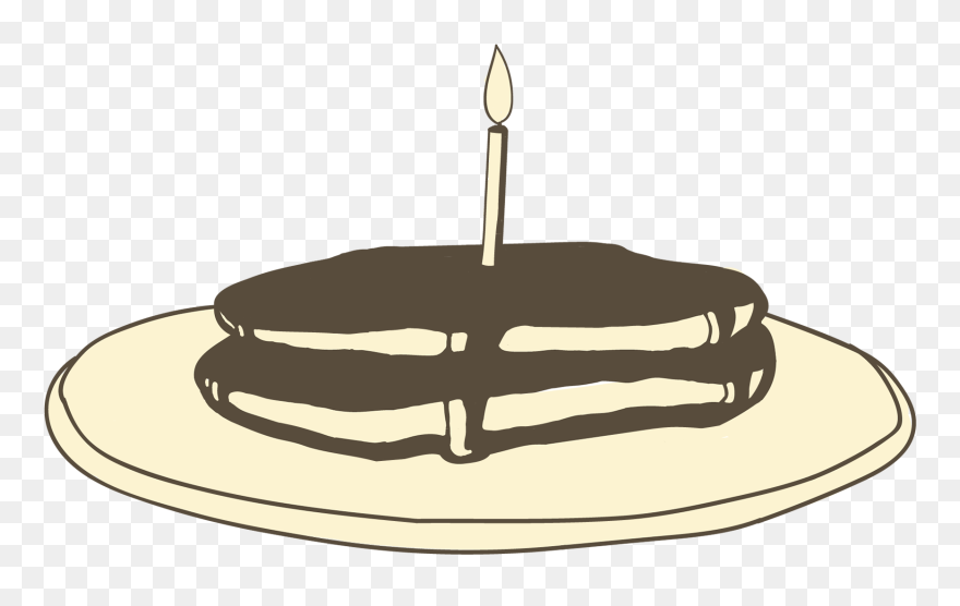 Transparent Stack Of Pancakes Clipart - Birthday Cake - Png Download