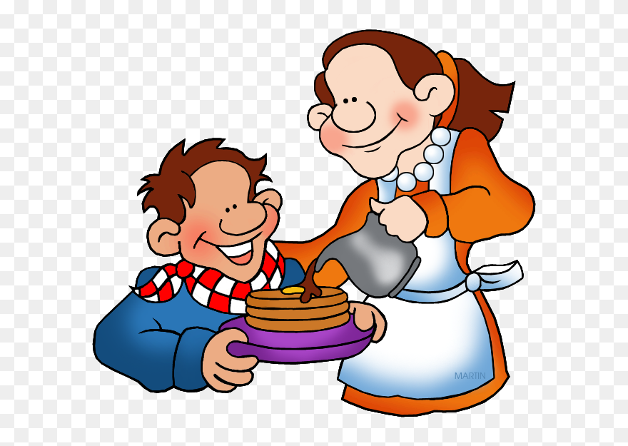 Pancakes With Maple Syrup - Kid Eating Pancakes Clipart - Png Download