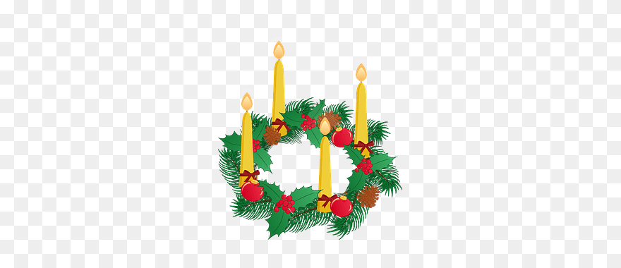 Advent Decorations Clipart - Christmas Eve Greeting Clipart - Png Download