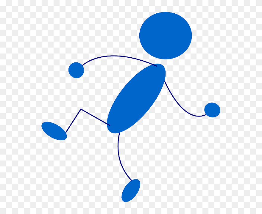 Blue, Stick, People, Man, Figure, Person, Throw - Stick Man Throwing Clipart