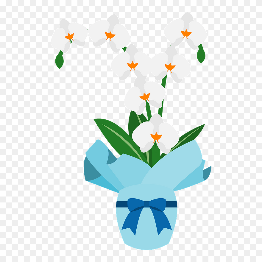 Orchid Flower Clipart - Png Download