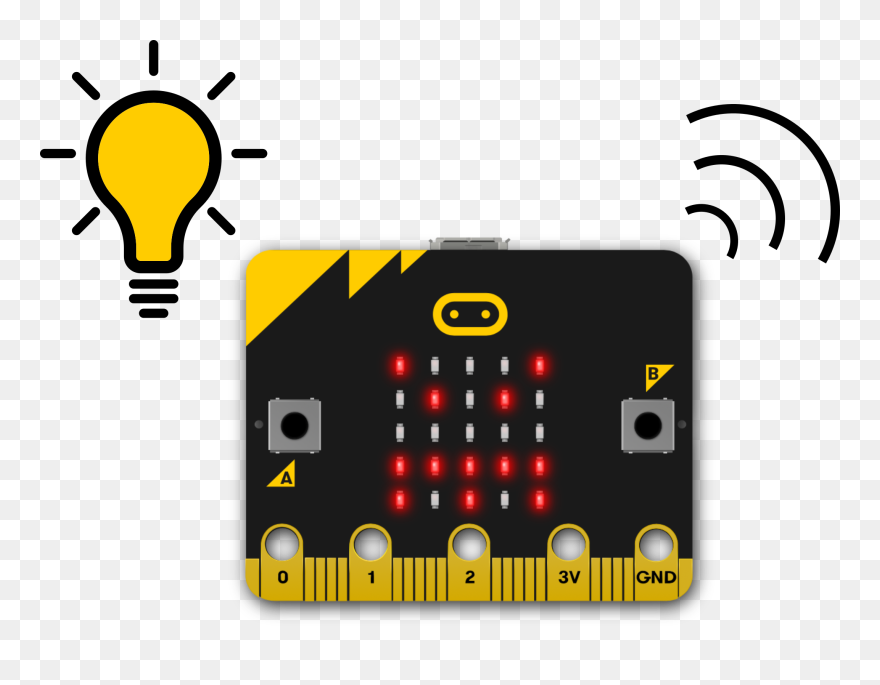 Bit Showing Angry Face With Radio Waves Coming Out Clipart