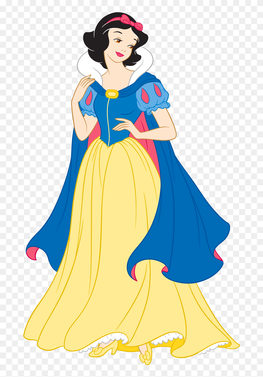 Bright Backgrounds, Pink Orchid - Cartoon Snow White Princess Clipart
