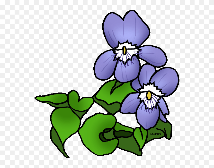 Island Flower Clipart Jpg Freeuse Download United States - Clip Art Violet - Png Download