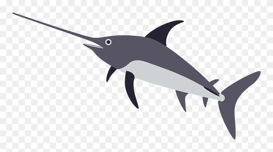 Swordfish Fish Clipart - Swordfish Clipart - Png Download