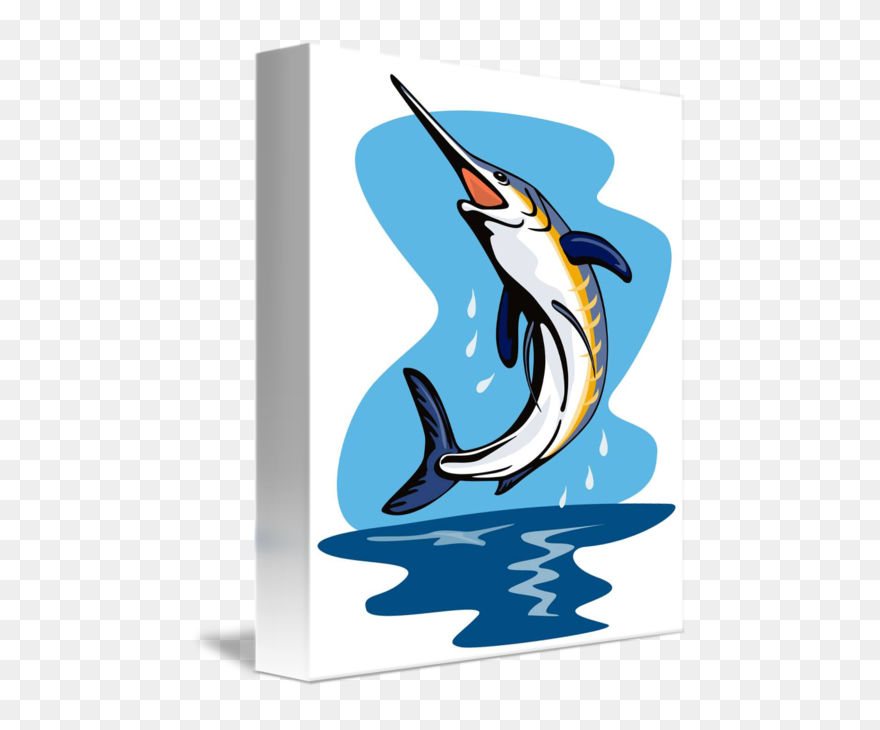Marlin Clipart Long Fish - Blue Marlin - Png Download