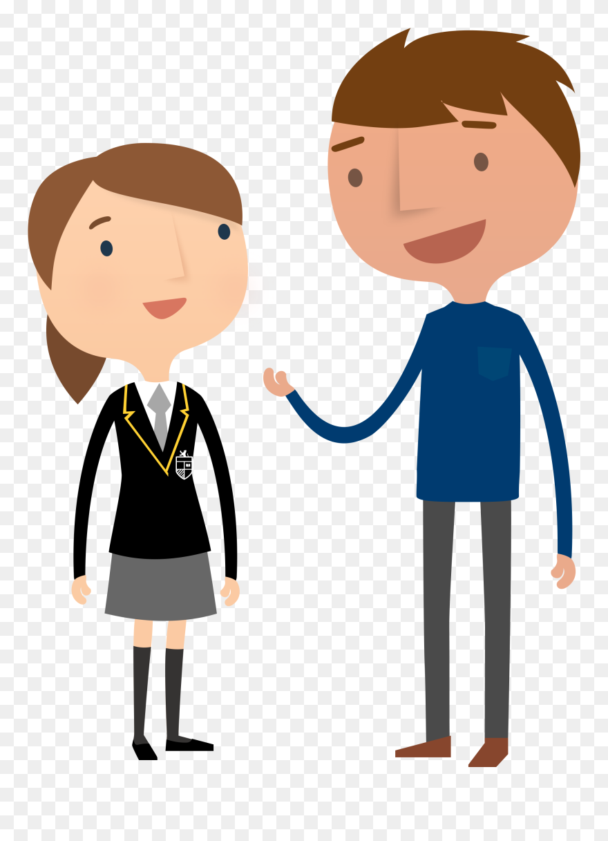 Cartoon Mentor And Student Clipart