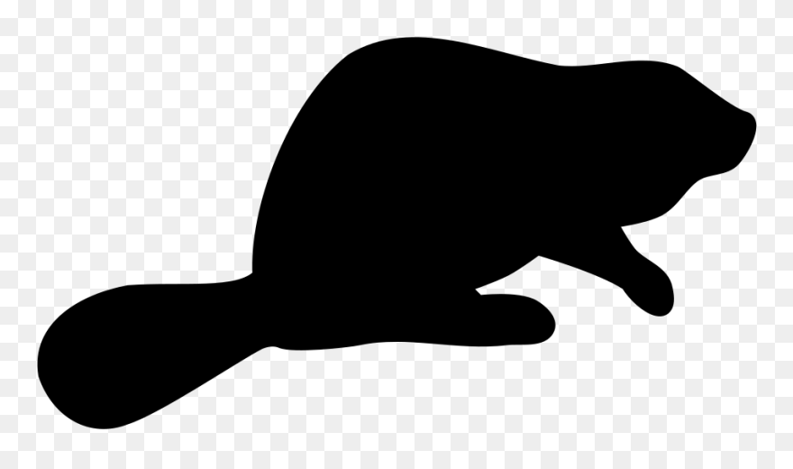 Beaver Clipart Svg - Beaver Silhouette Clip Art - Png Download
