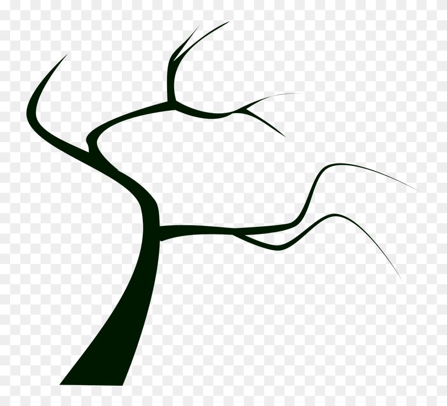 Transparent Drought Clipart - Draw A Scary Tree - Png Download
