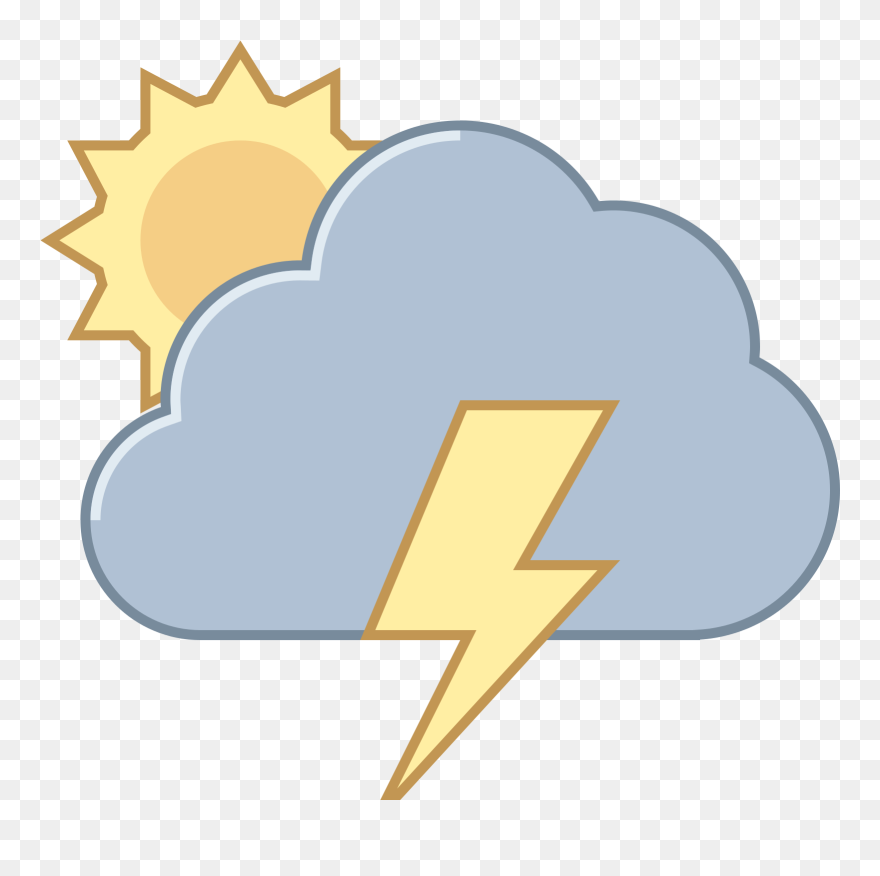 Flood Clipart Stormy Day - Mostly Sunny Clipart - Png Download