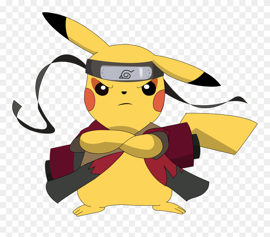 Youtube Clipart Naruto, Picture - Pikachu Naruto Png Transparent Png