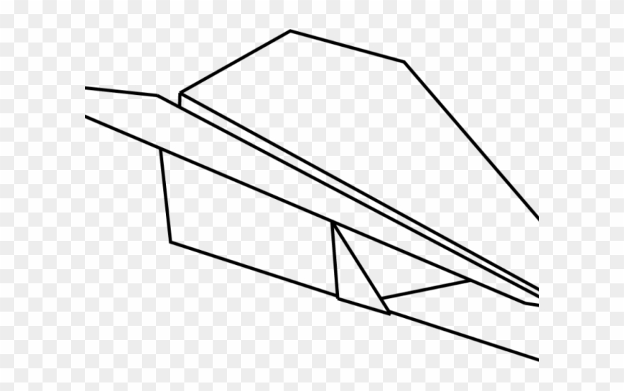 Paper Clipart Airplan - Paper Plane - Png Download