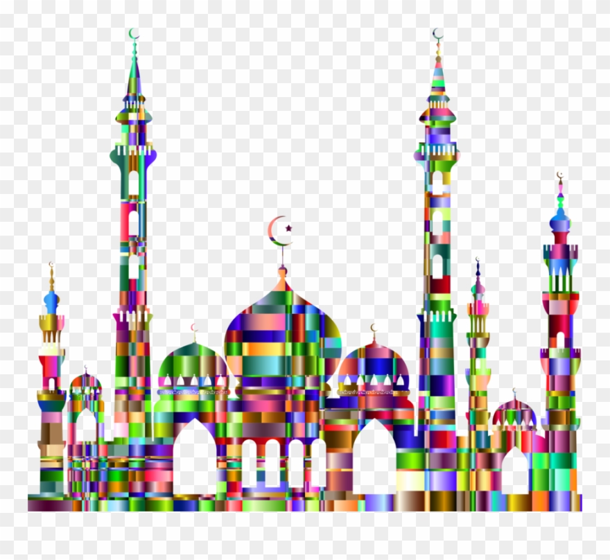 Mosque Design Png Clipart Sultan Ahmed Mosque - Colorful Mosque Png Transparent Png