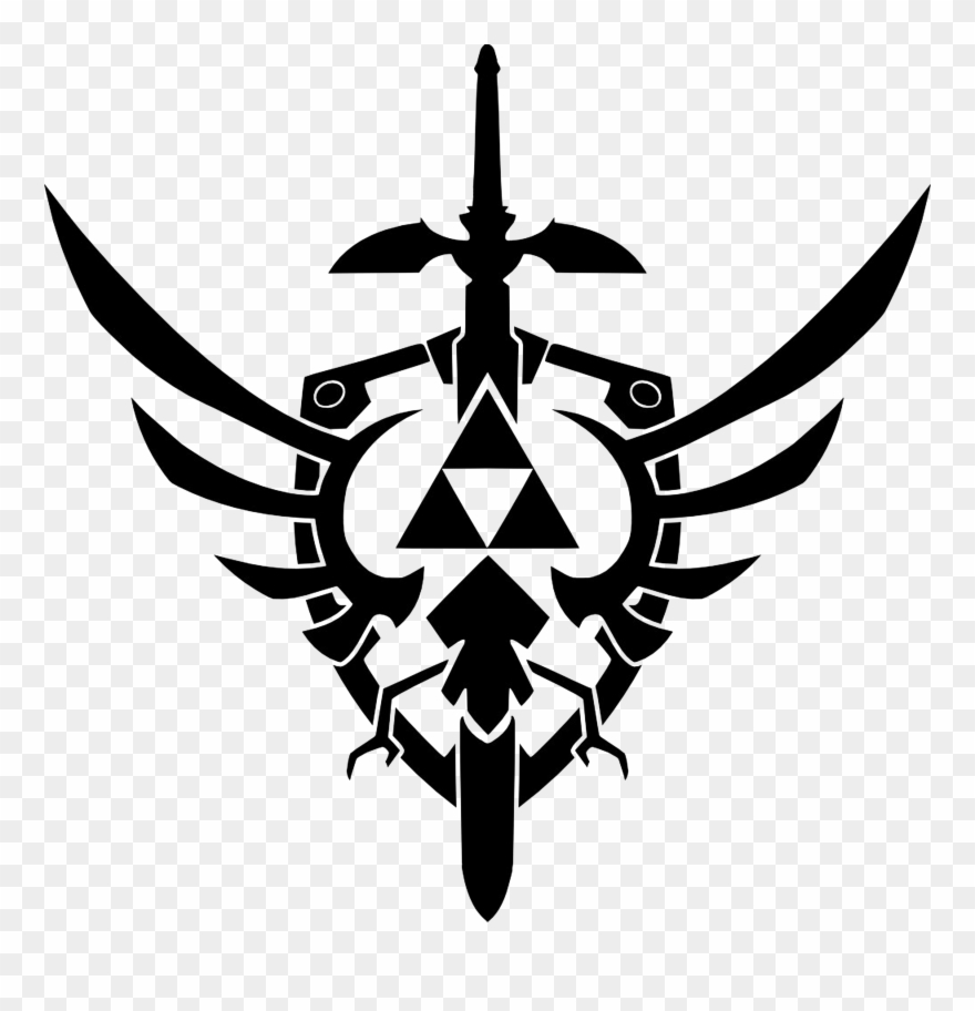 Maybe As A Tattoo Triforce - Master Sword With Triforce Clipart