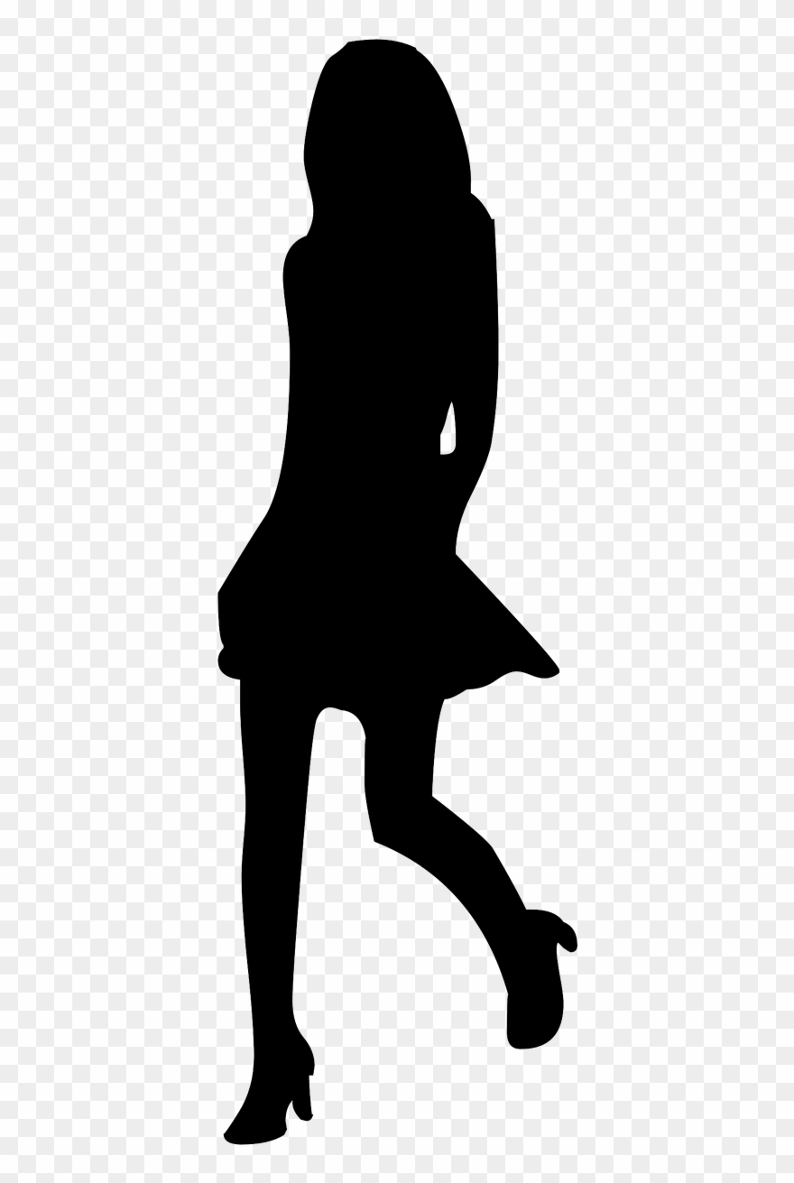 소녀 실루엣 Png Clipart