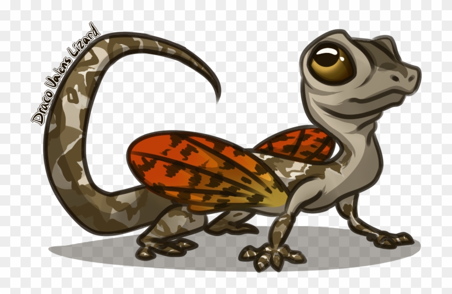 Draco Volans Lizard By Charizardsparks - Draco Lizard Clipart - Png Download