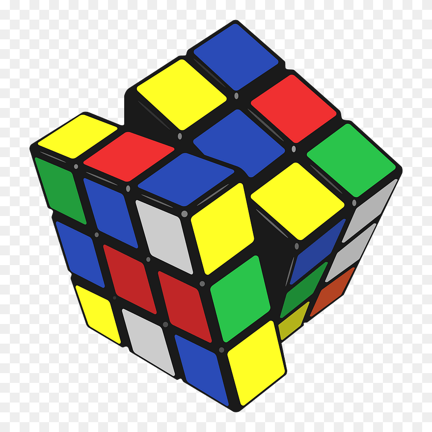 Improve Your Mental Speed - Rubik's Cube Vector Png Clipart