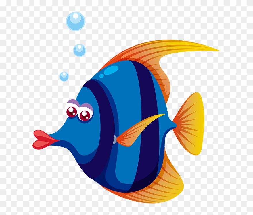 Tubes Poissons - Animales Marinos Animados Clipart