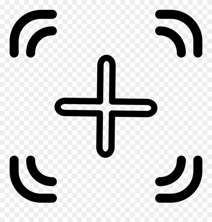 Yükle Crosshair Svg Png Icon Free Download ( - Outllined Crosshairs Icon Clipart