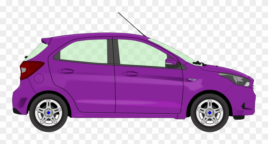 Big Image - Red Hatchback Clipart - Png Download