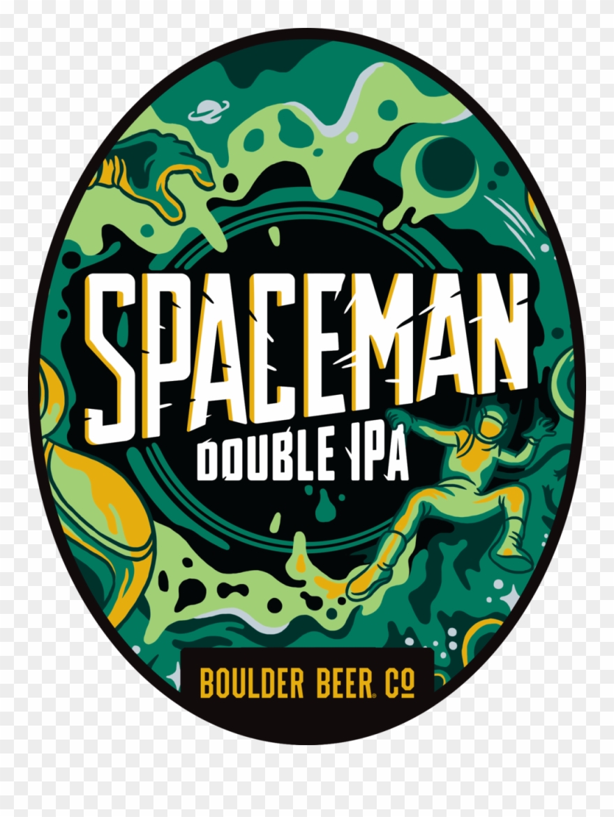 3 Boulder Beer Spaceman Oval - Jpeg Clipart