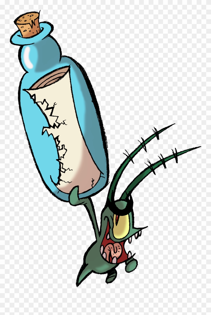Spongebob Plankton Cliparts - Gambar Plankton Spongebob - Png Download