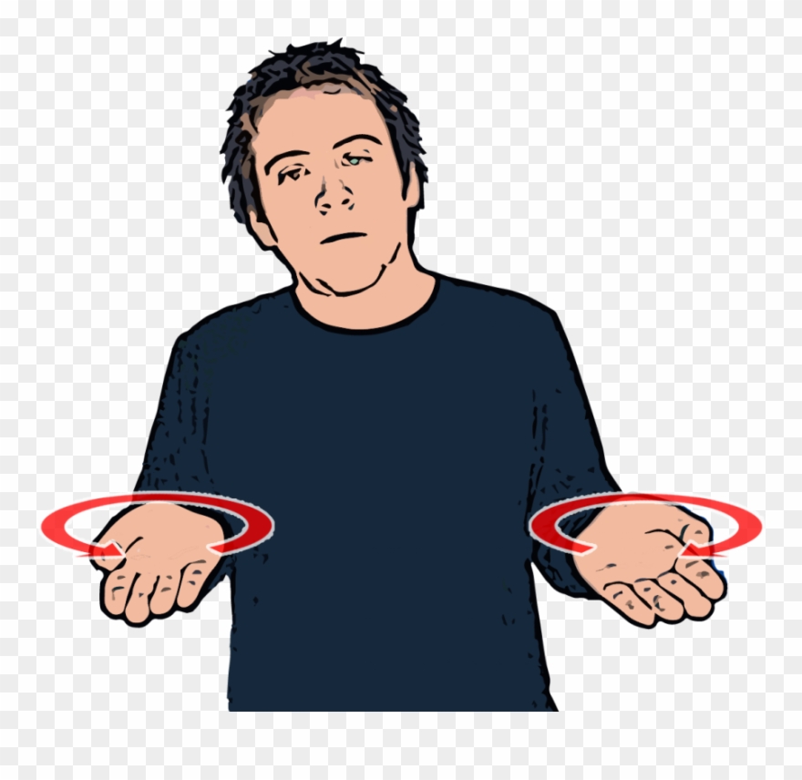 British Sign Language - Bsl Sign Clipart