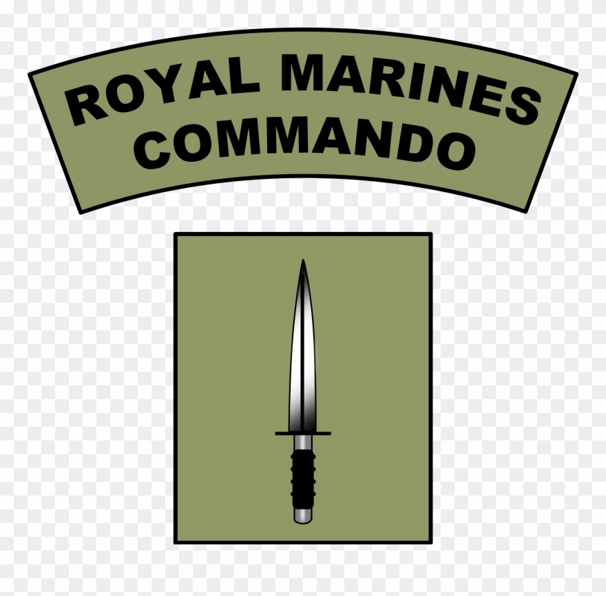 Open - Royal Marines Commando Dagger Clipart