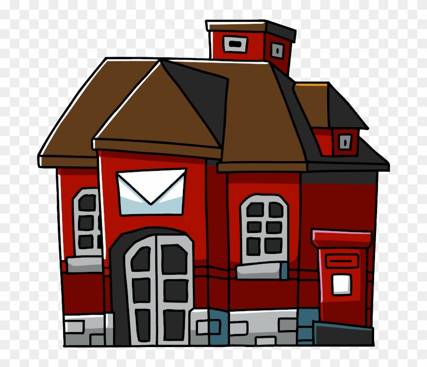 Post Office - Post Office Cartoon Png Clipart