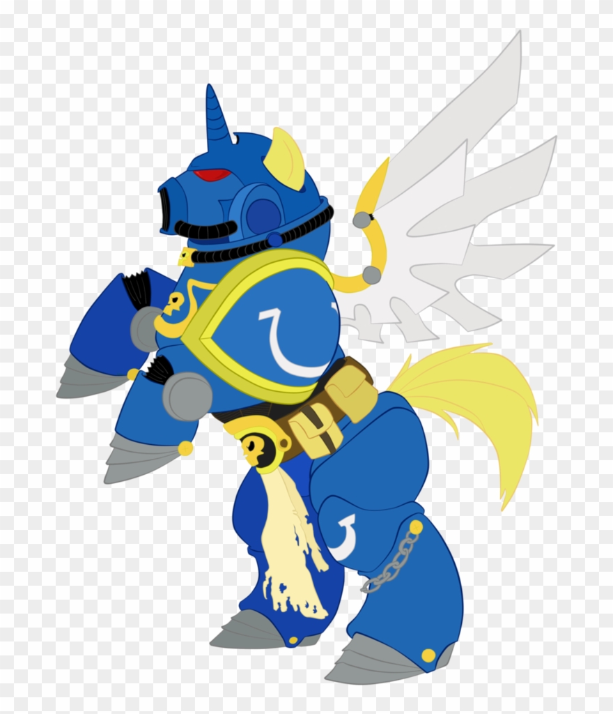 Warhammer Clipart Cool - My Little Pony Space Marine - Png Download