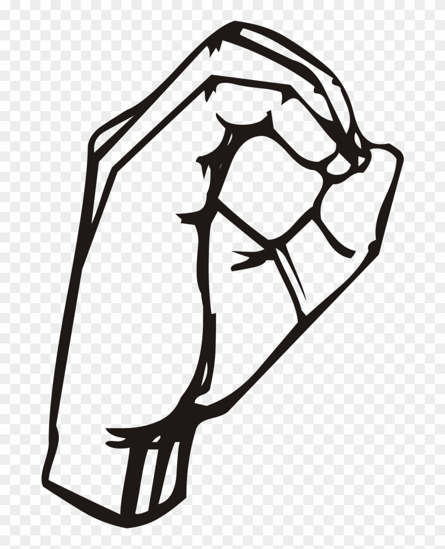 Sign Language O - Sign Language Letter O Clipart