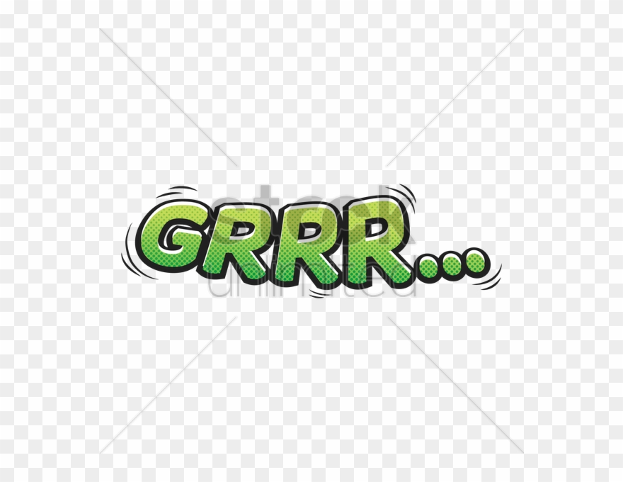 Free Download Grrr Png Clipart Onomatopoeia Comics - Word Transparent Png