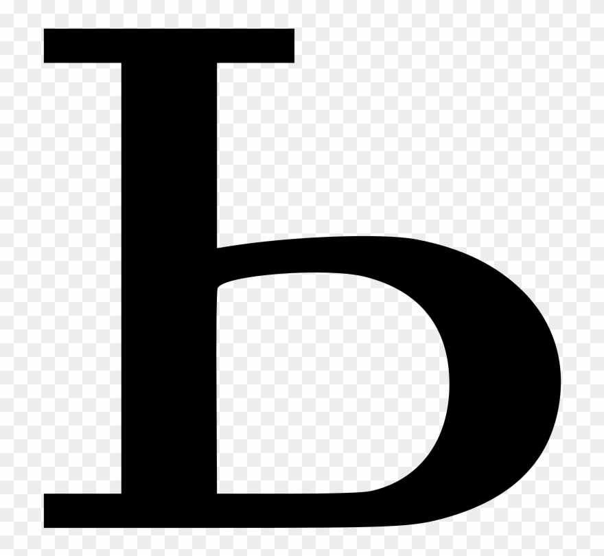 Free Cyrillic Letter Ð¬ - Cyrillic Soft Sign Clipart