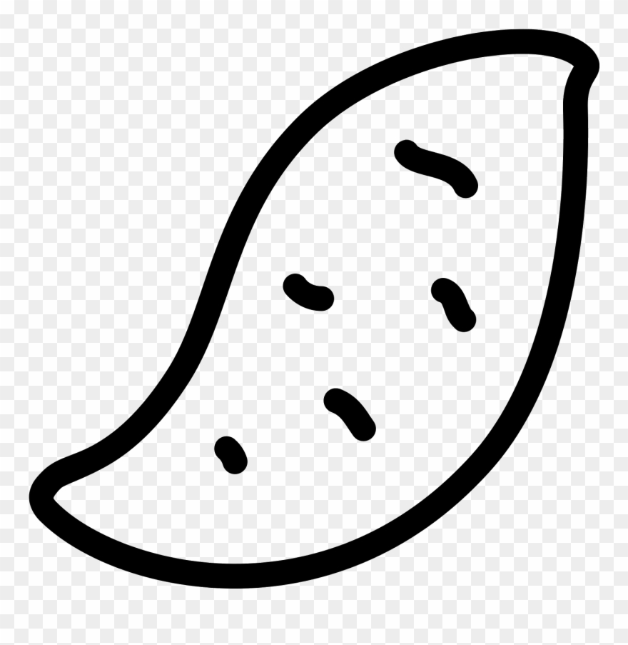 Potatoes Drawing Pencil - Sweet Potato Icon Clipart