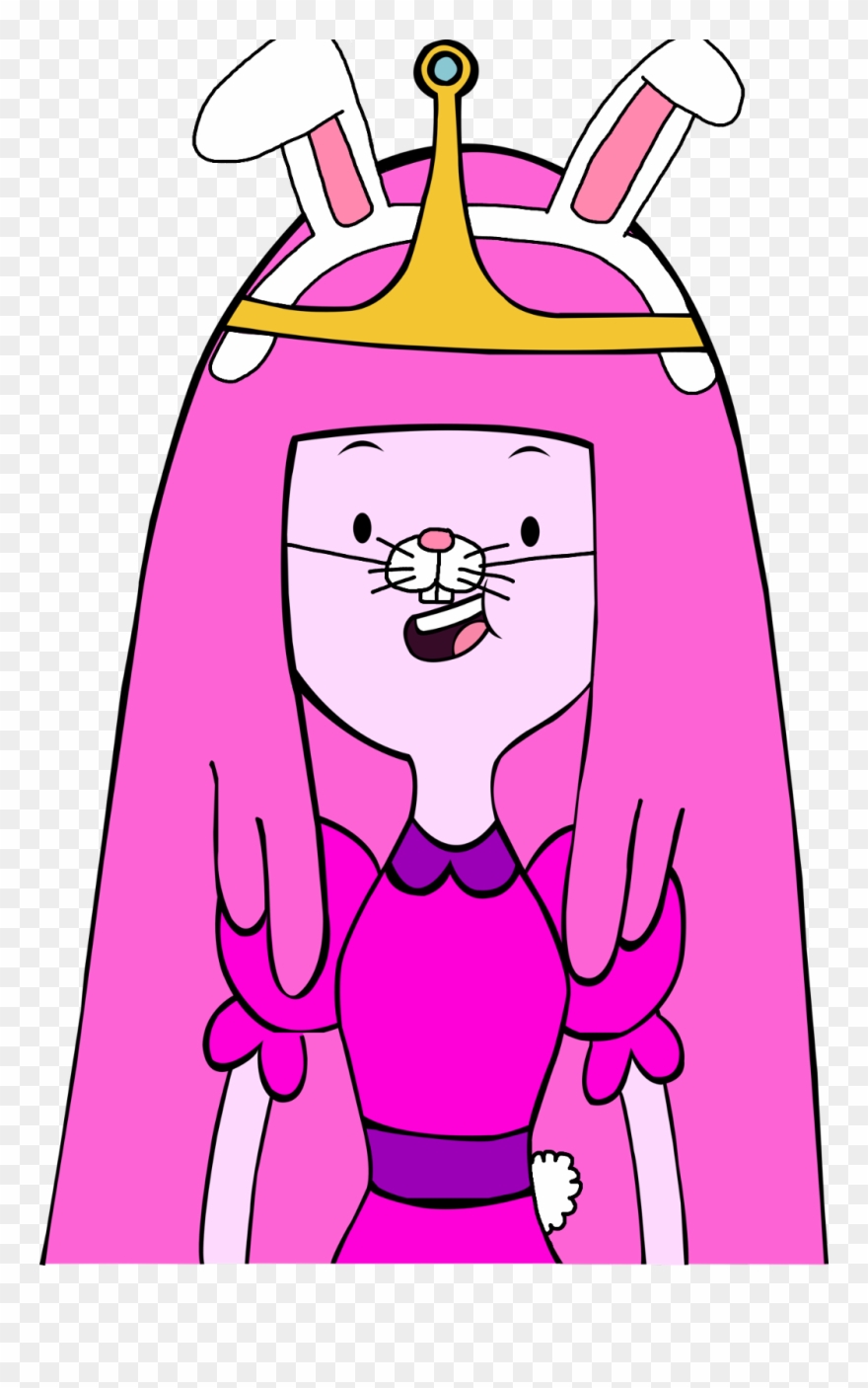 Anyone Wanna Draw Me A Pic Of Princess Bubblegum Dresse - Adventure Time Pb Head Clipart