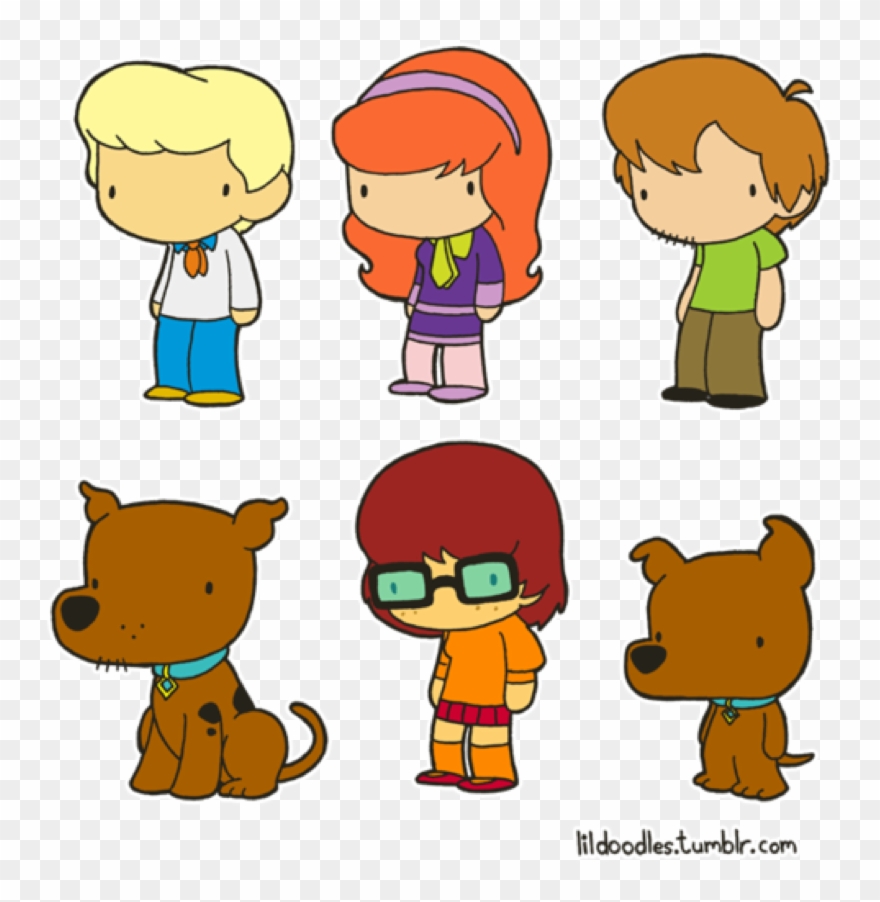 Little Scooby Gang - Scooby Doo Drawing Cute Clipart