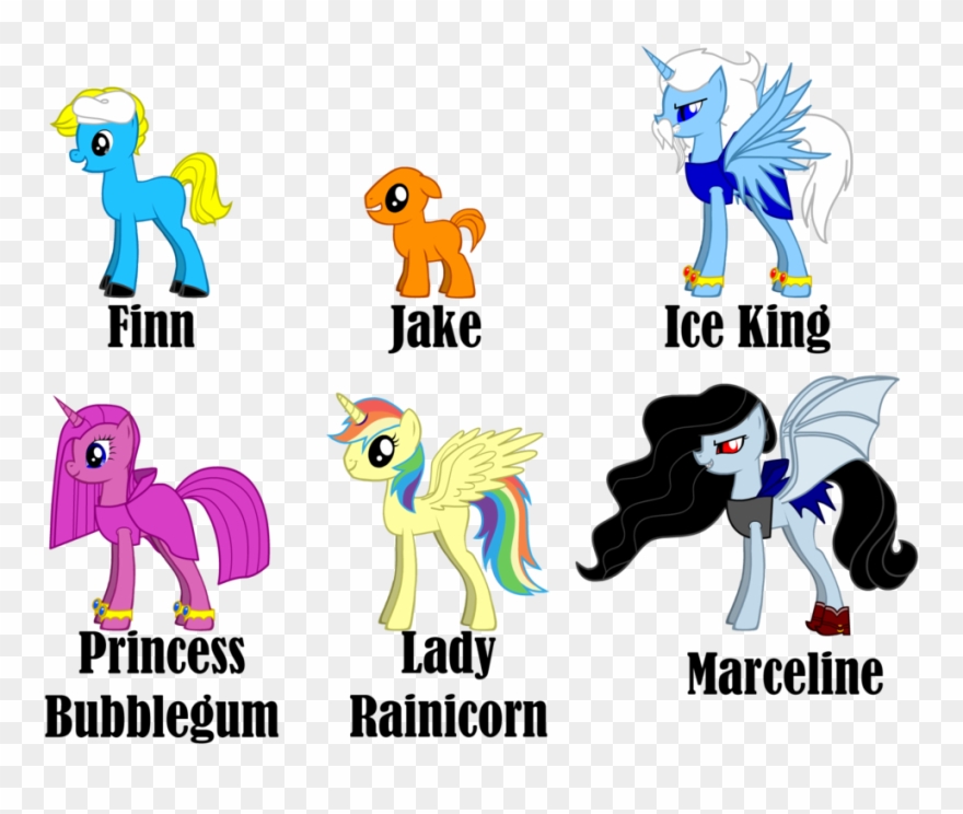 Well Well Well We Have My Little Pony Adventure Time - Adventure Time As Ponies Clipart