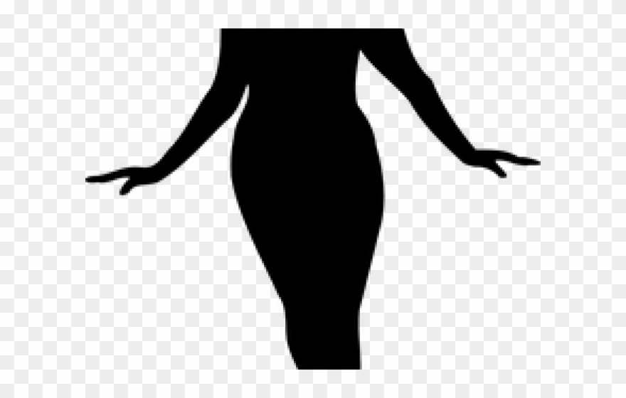 Path Clipart Curvy - Woman Silhouette Art - Png Download