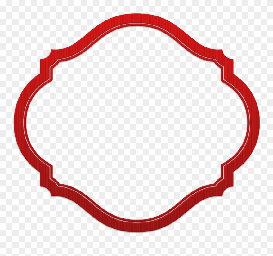 Red European Border Transparent - Borda Vermelha Png Clipart